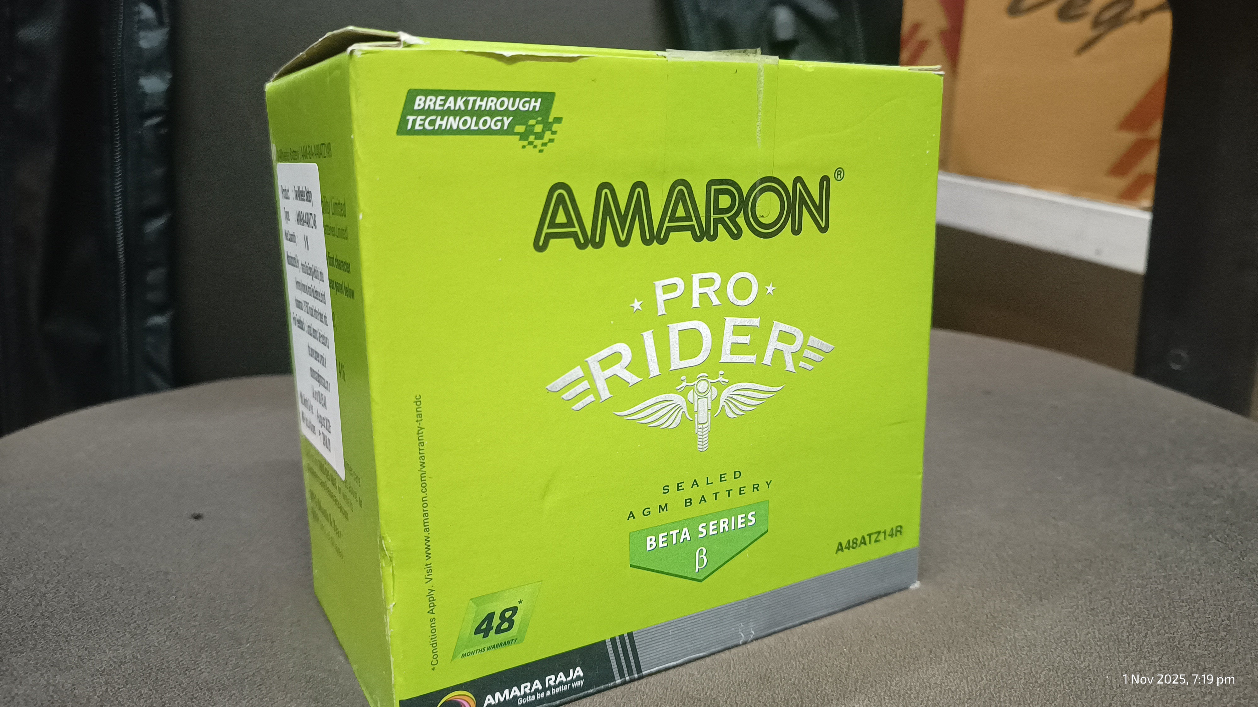 AMARON PRO Bike Rider - AAM-BA-A48ATZ14R battery