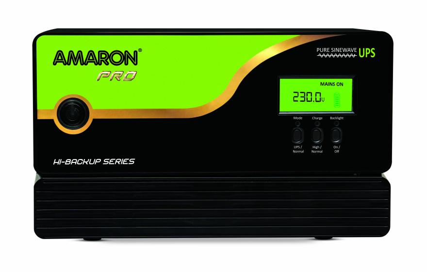 Amaron Pro pure sinewave UPS inverter with digital display, Battery City product