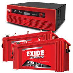 Exide UPS inverter with two Exide batteries for home backup from Battery City