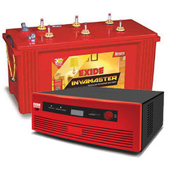 Exide Invamaster red inverter battery and black-red inverter unit for home UPS from Battery City