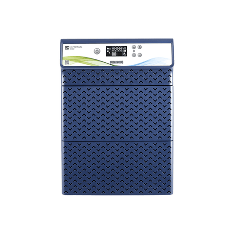 Luminous Optimus 3200 home inverter UPS with digital display, blue front panel