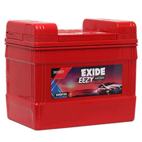 Exide Eezy red car battery EGGRID700L for sale at Battery City, car battery delivery service