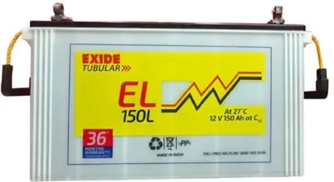 Exide EL150L-150AH-Short-inverter-tubular-battery