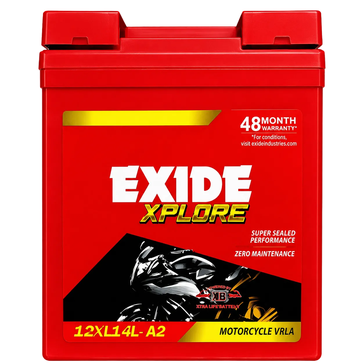 Exide XPLORE 12XL14L-A2 Royal enfield Bullet battery