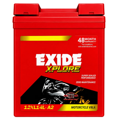 Exide XPLORE 12XL14L-A2 Royal enfield Bullet battery