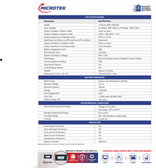 Microtek I-Lithium WiFi 1500SW Inverter with In Built Lithium Battery